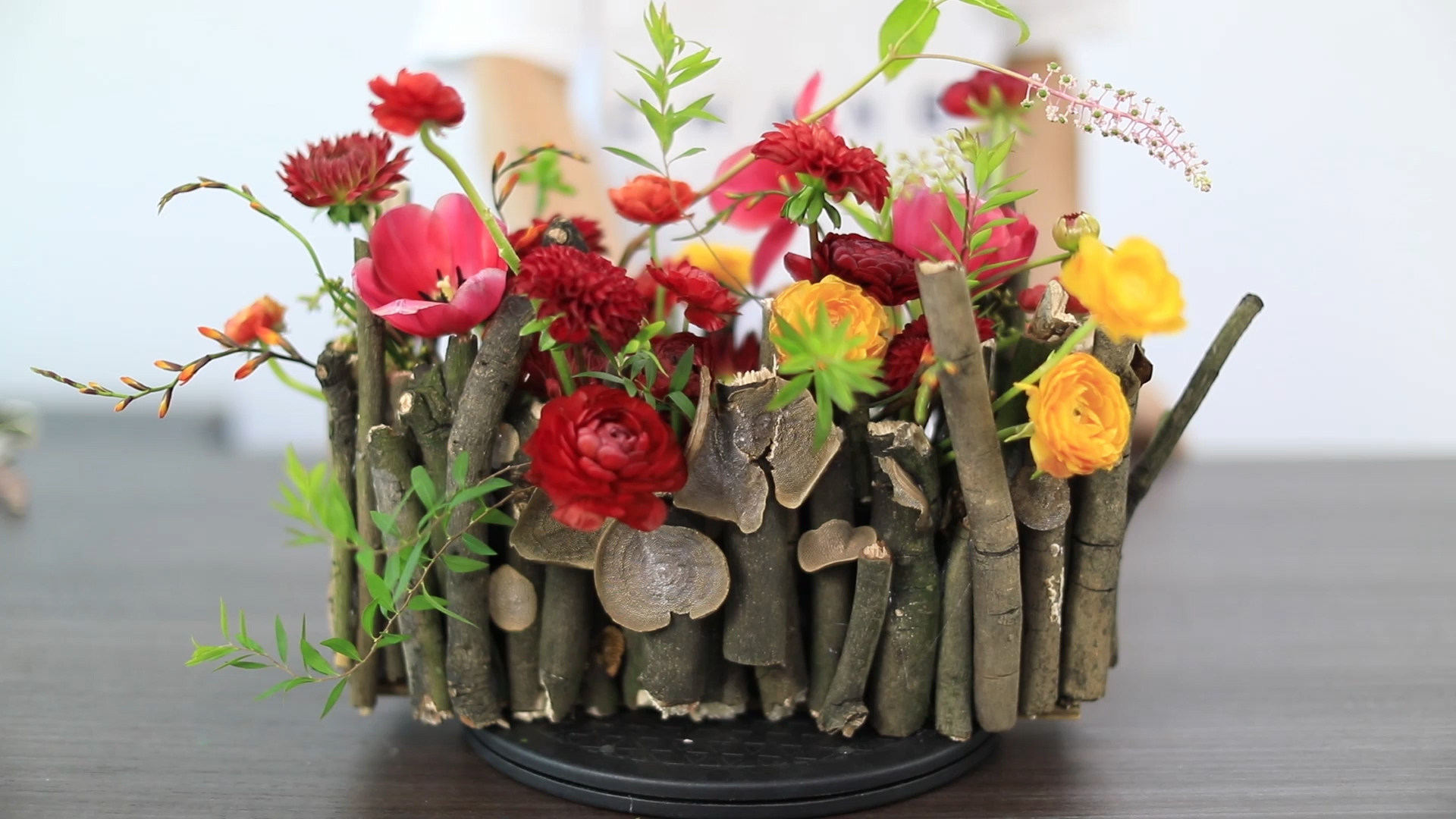 现代花艺—平铺式插花