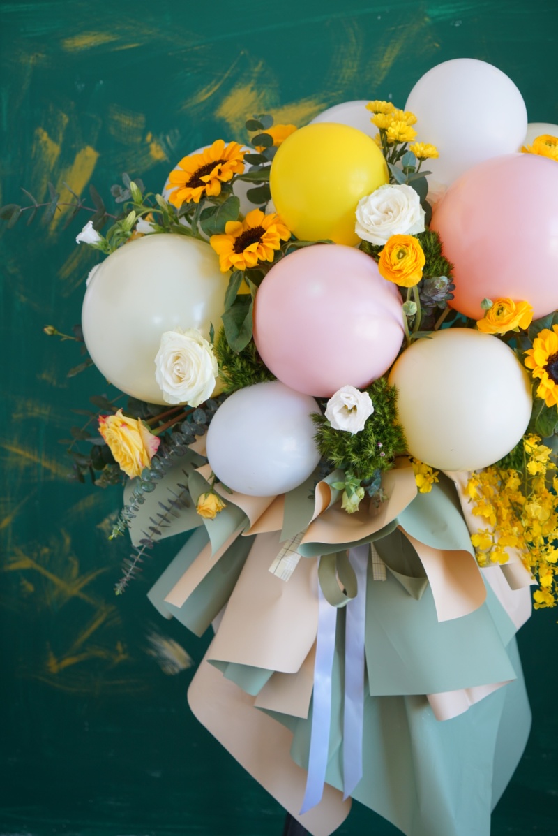 气球开业花篮_芙蕊花艺分享会_千聊