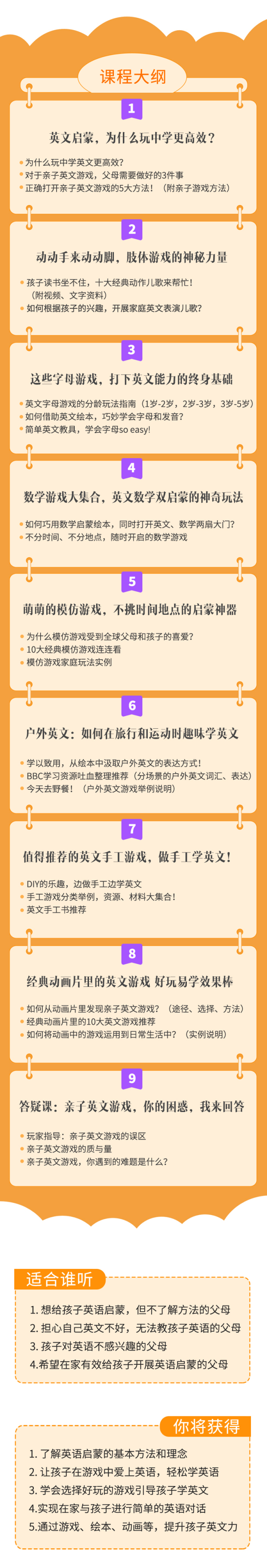 0 6岁必听 80个英文小游戏轻松提升孩子英文力 宝莉英语启蒙学堂 千聊
