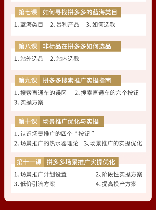 拼多多官方讲师 :言若非,拼多多赚钱全攻略,教你挖掘被人忽视电商蓝海新红利!【完结】_言若非