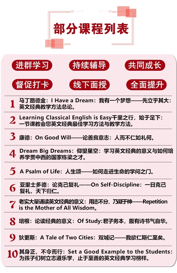 全国英语演讲冠军谢狂飞 英文名著选零基础班 依道行 千聊 全国英语演讲冠军谢狂飞 英文名著选零基础班 依道行 千聊