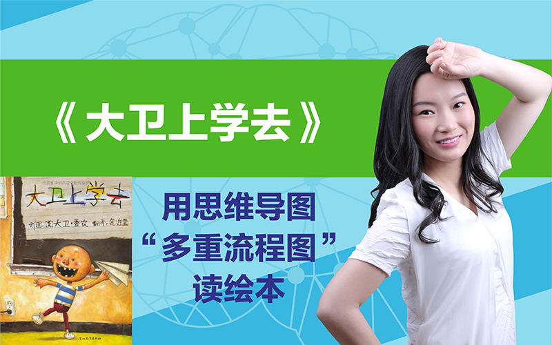 第11课 大卫上学去 用思维导图 多重流程图 读绘本 同班童学直播间 千聊