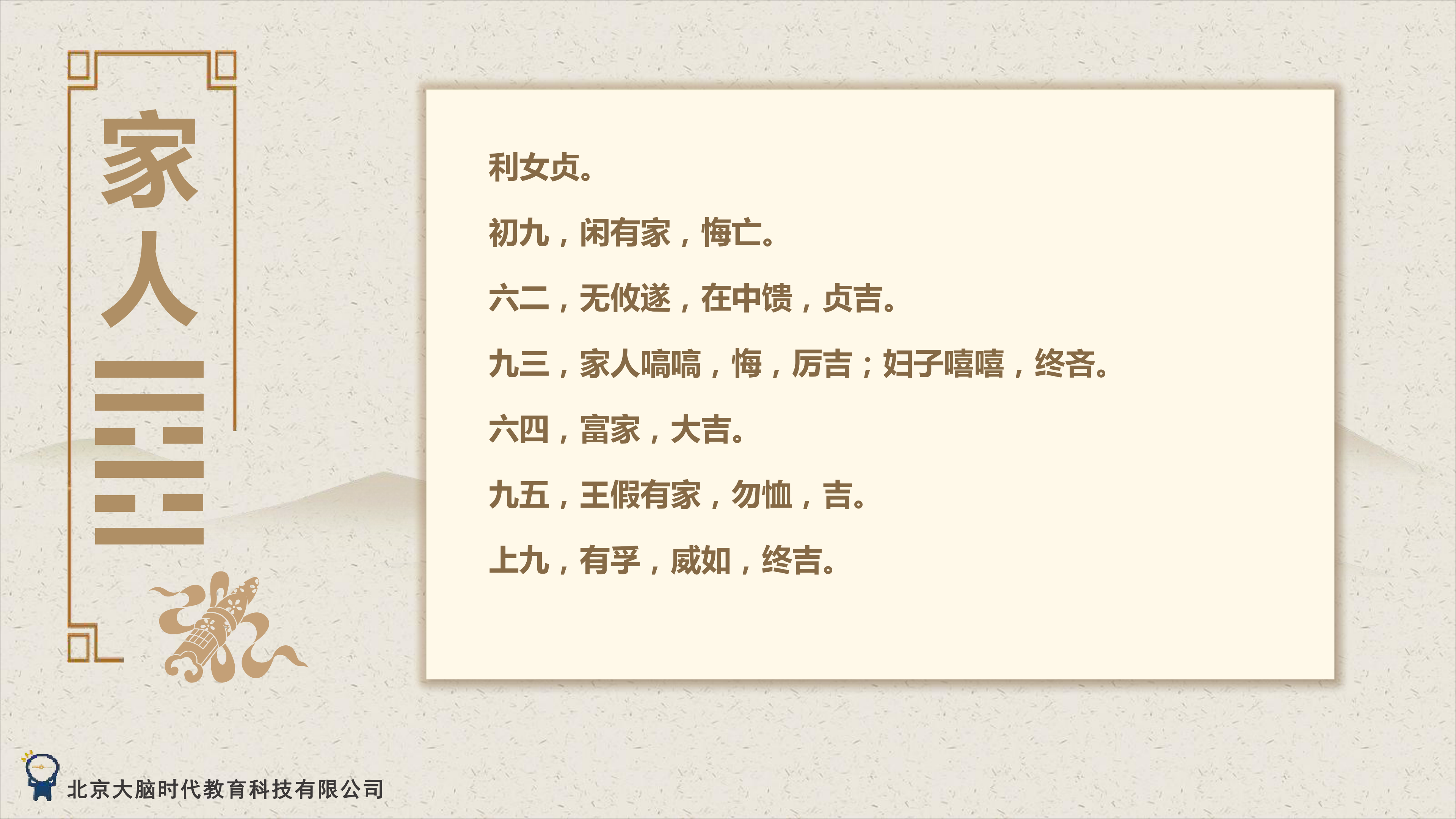 37-易经倒背如流系列之家人卦