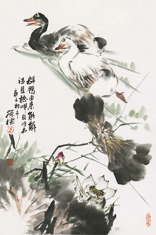 陈葆棣花鸟画技法——《岁朝图》上