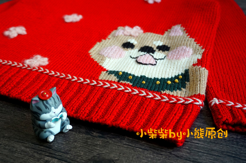 儿童毛衣平针绣小动物图片