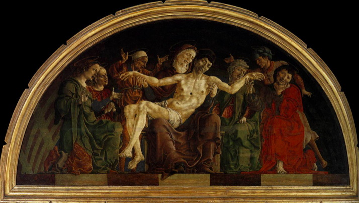 图拉,《哀悼**》,1474年,木板油画,132x267厘米,现收藏于法国卢浮宫