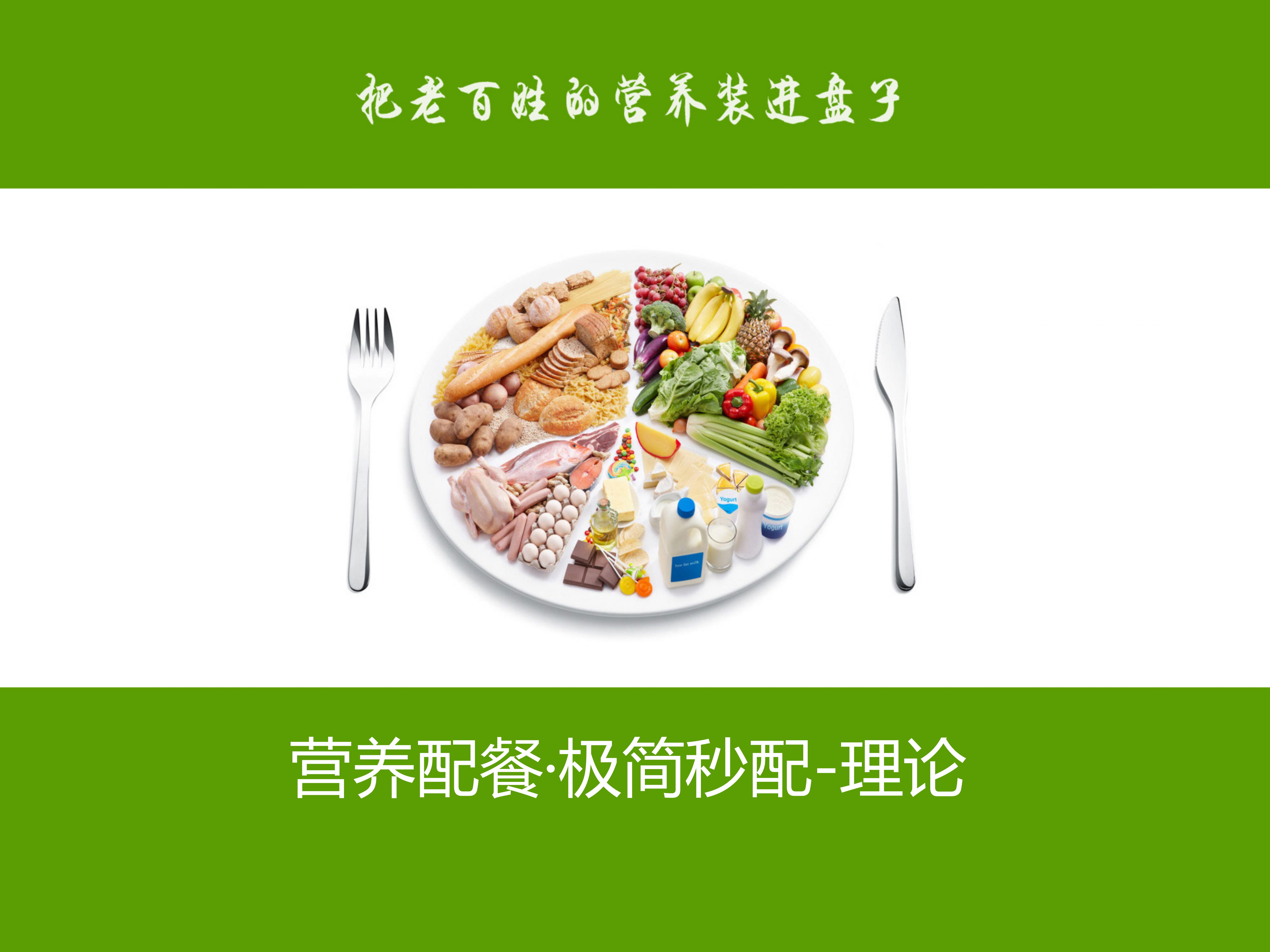 【行知】第15章:营养配餐-理论