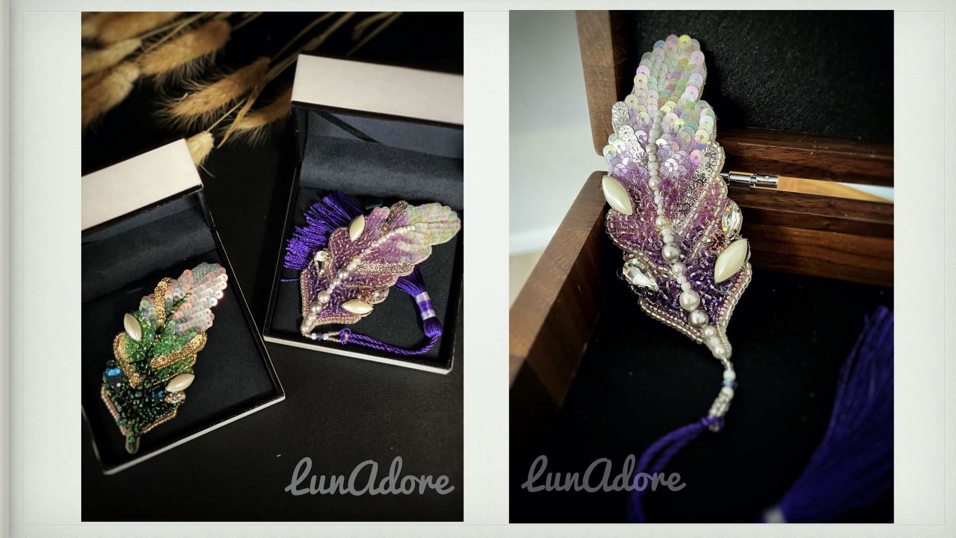 法式刺绣羽毛_lunadore手工美物_千聊