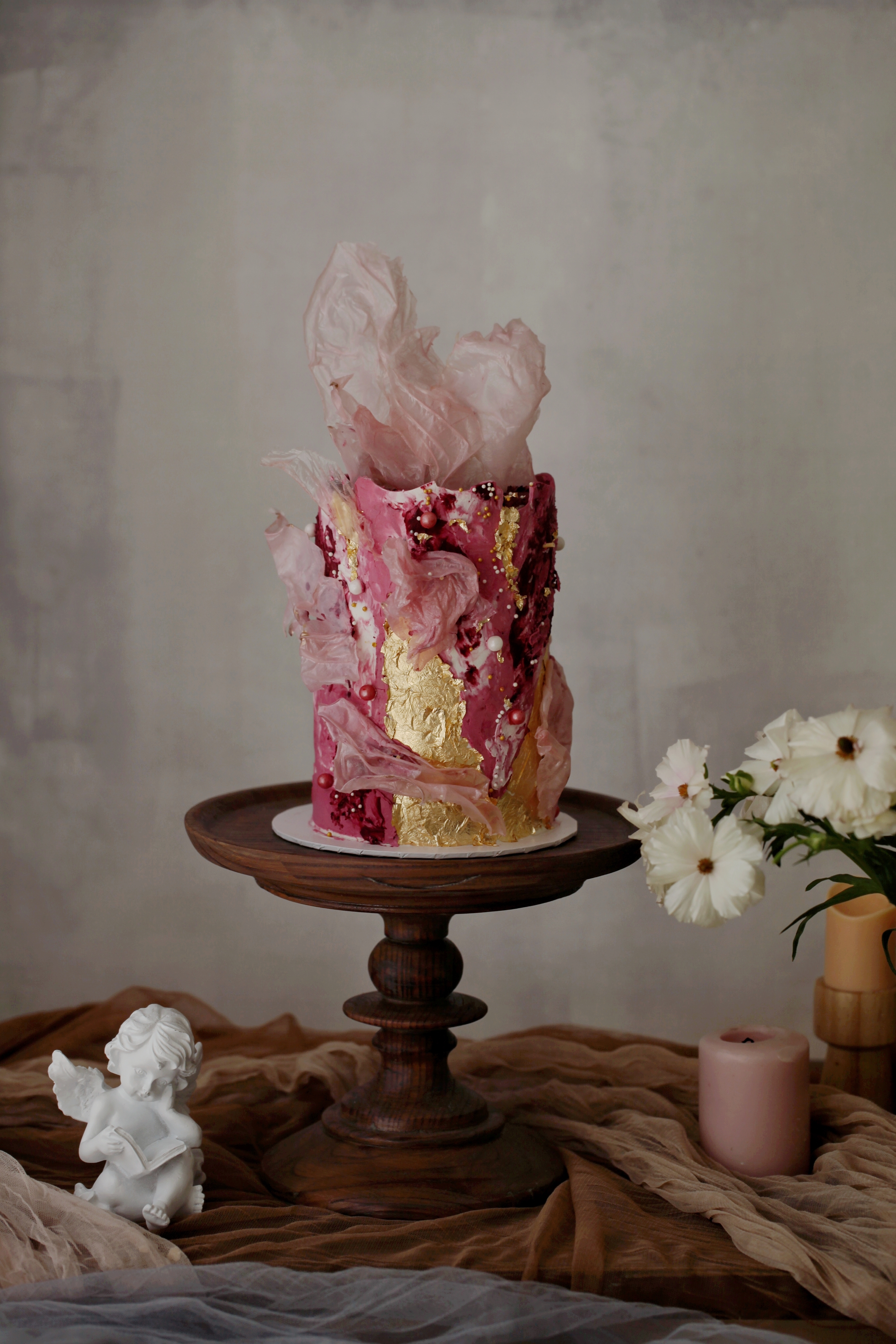 奶油加高艺术蛋糕