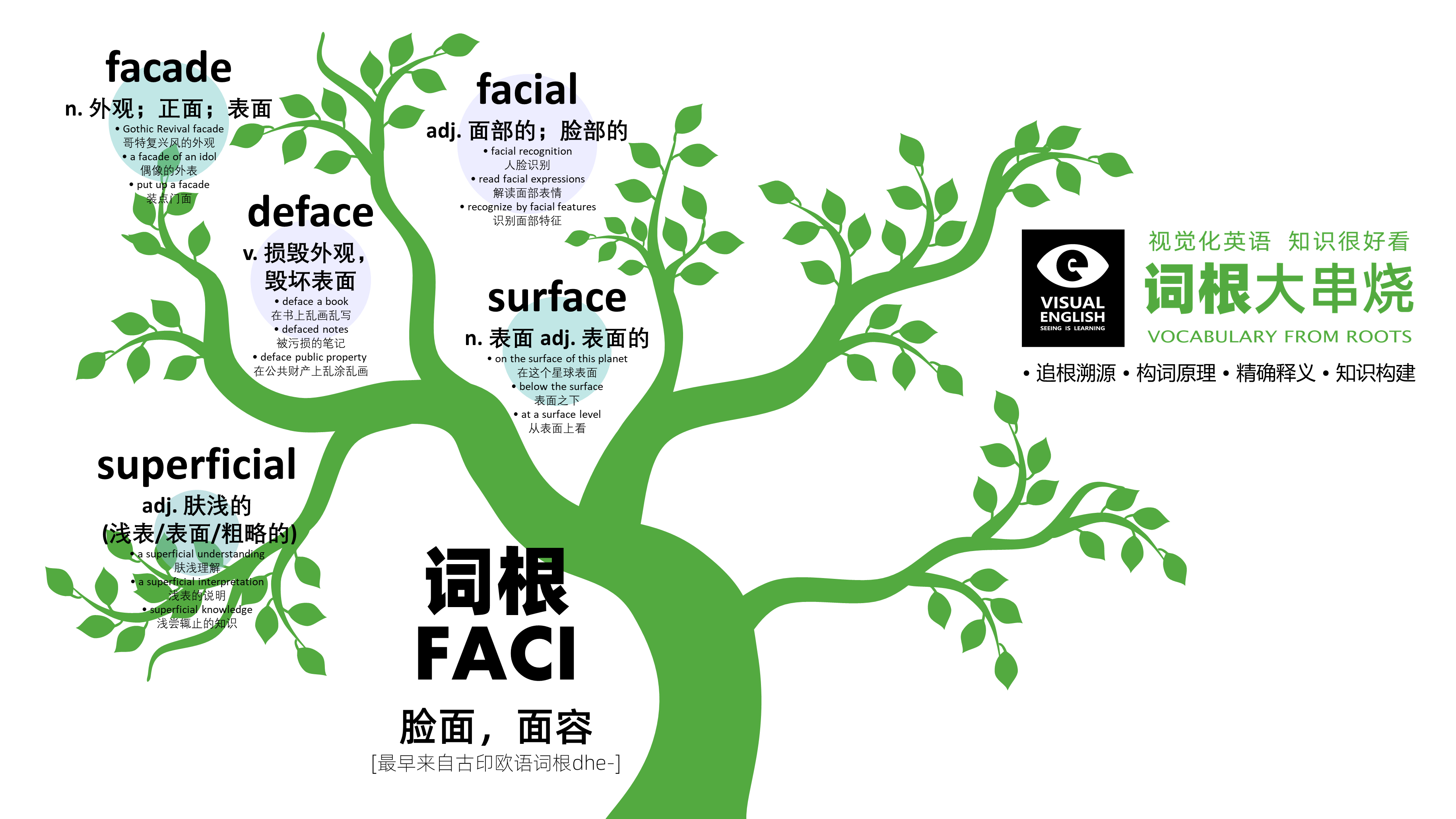 摘下面具，悲欢由你：词根FACI（意思：脸面，面容）的渊源故事_徐澜江视觉化英语，看见你的梦想！_千聊