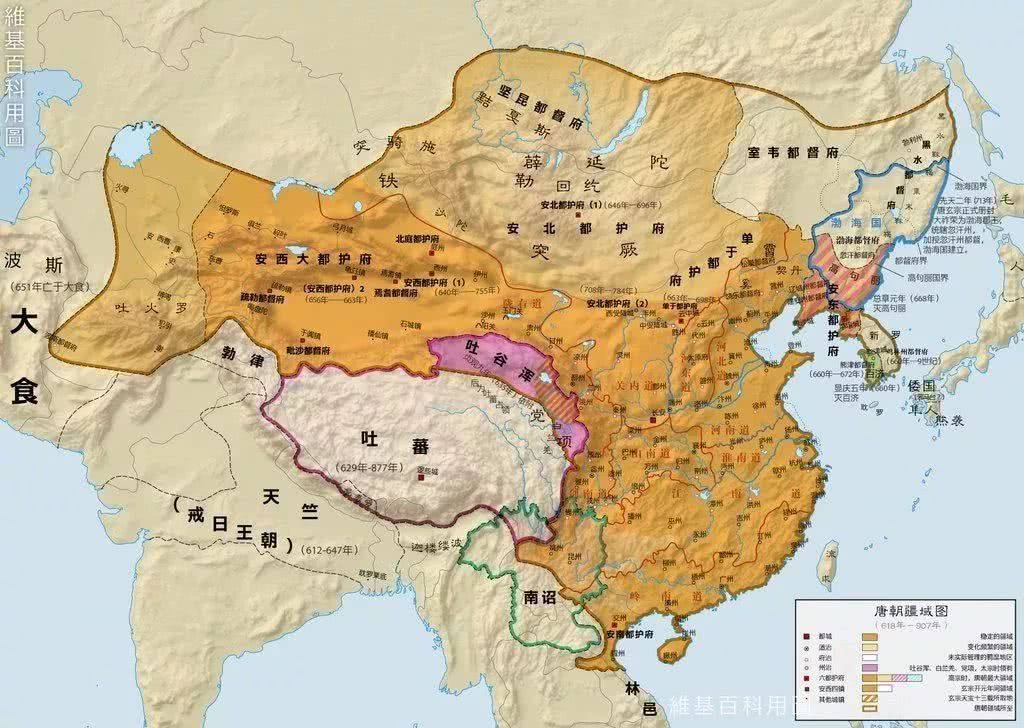 统一的疆域可以认为出现于秦始皇统一之后,西汉,唐朝,元朝,清朝是疆域