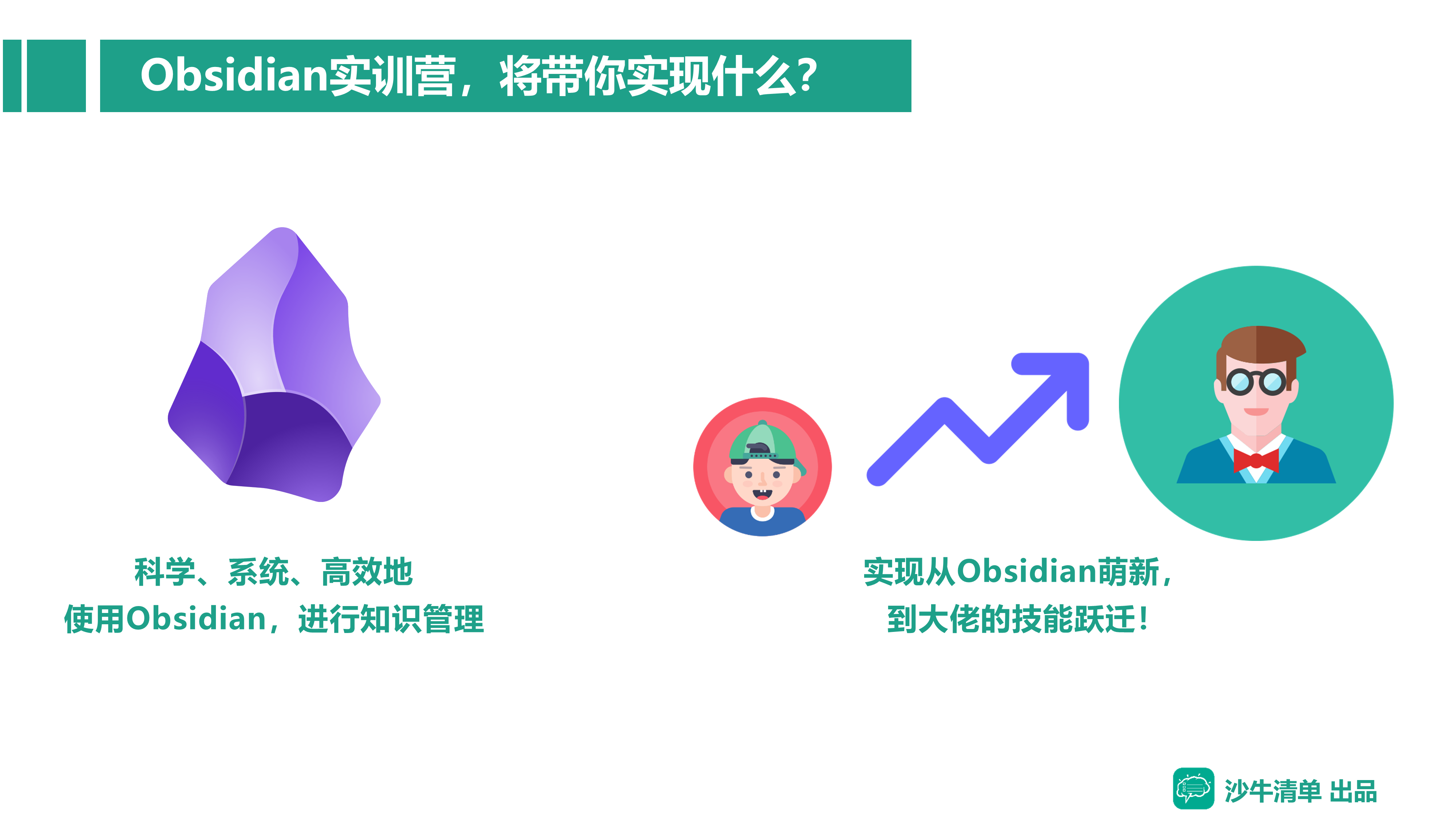 「Obsidian实训营」第三期_沙牛清单_千聊